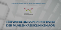 Entwicklungsperspektiven der Mhlenkreiskliniken am 6. September 2021 im Es-pelkamper Brgerhaus